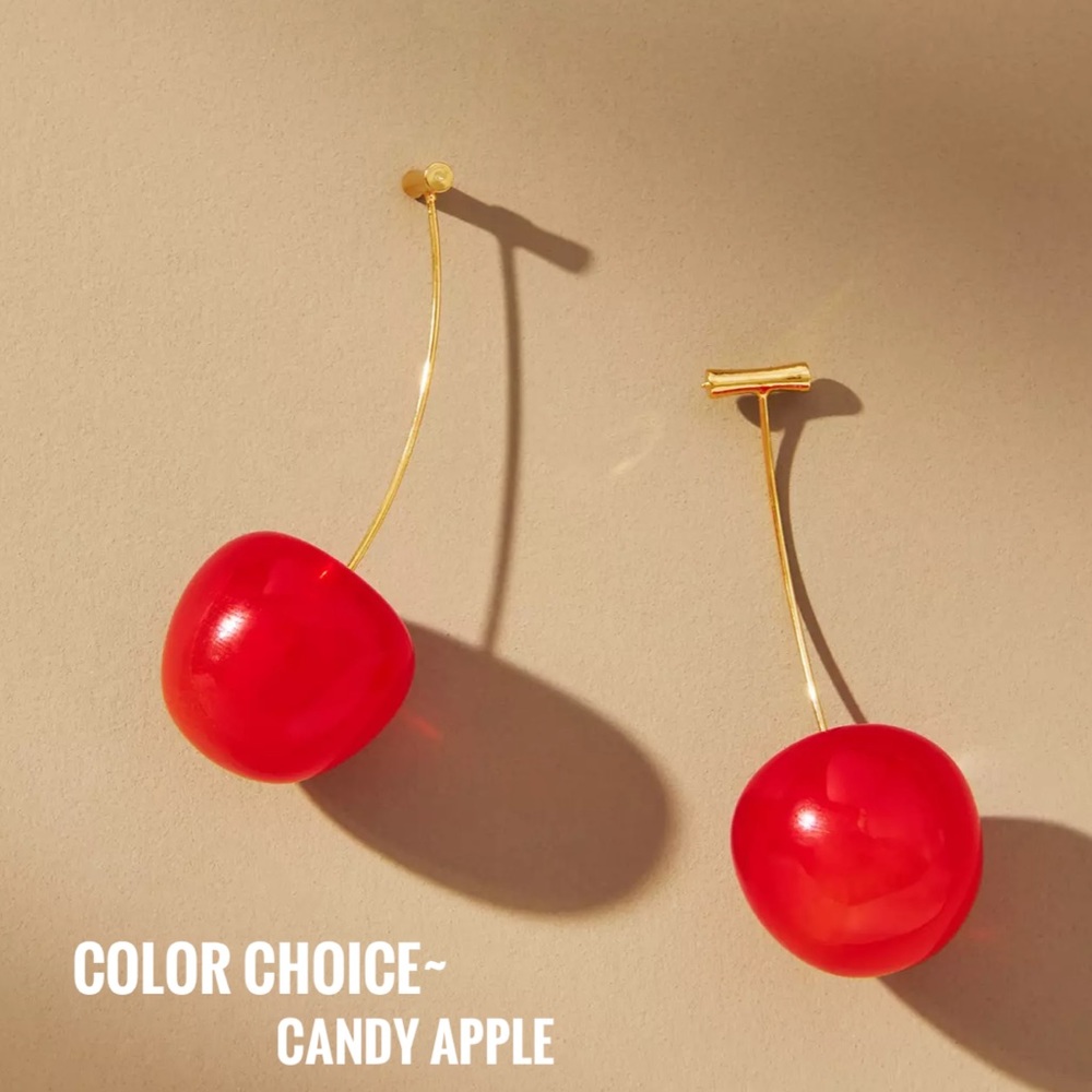 NEW COLORS Anthro Cherry Drop Earrings - Picture 12 of 16